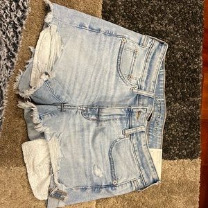 Next level stretch midi American eagle size 6 blue Jean material